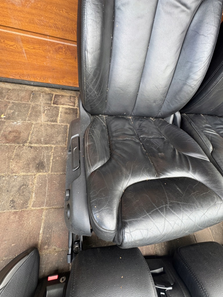 фото №7, Passat b6 сидіння шкіряний чорні шкіра anglik лівий правий заднє сидіння sedan