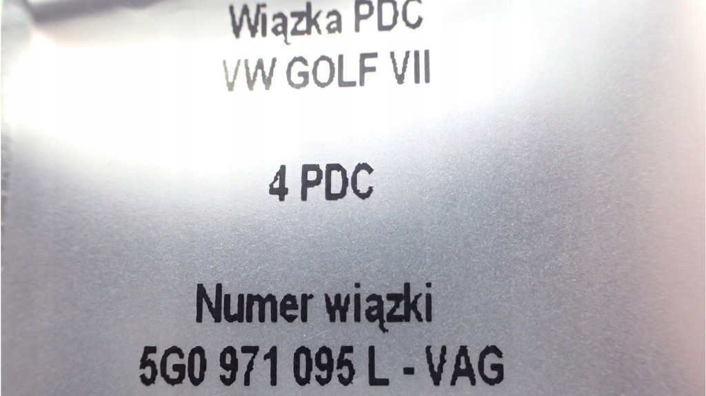 фото №10, Жгут бампера vw golf vii 5g0971095l комплект