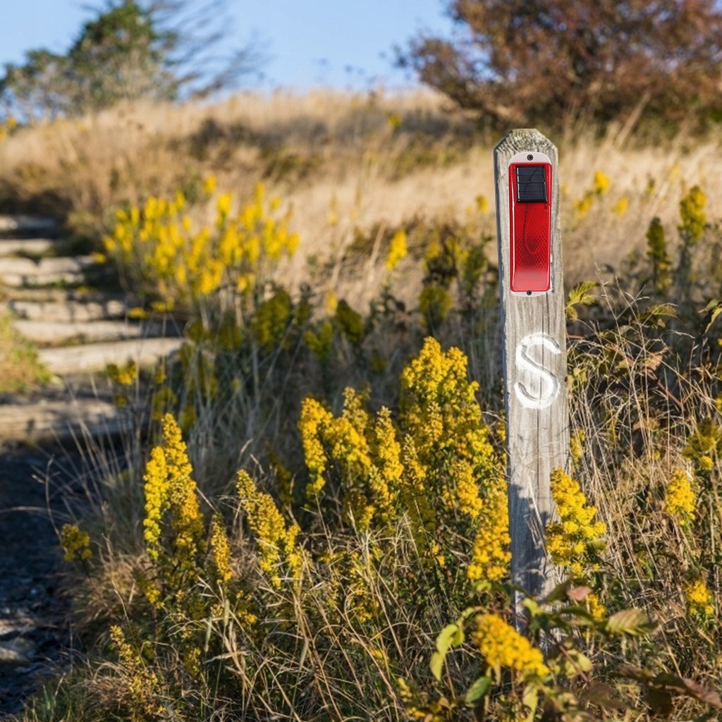 фото №6, Сонячна лампа попереджувальна mini сонячна bursztynowa лампа попереджувальна