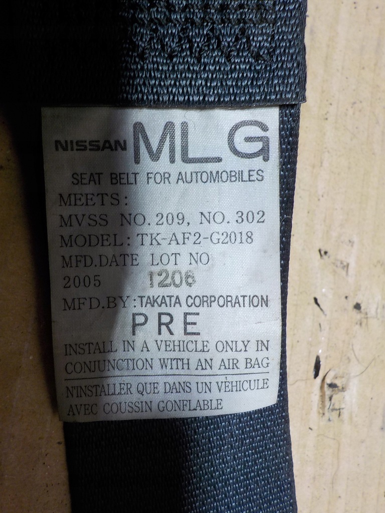 фото №6, Pas безопасности левый перед murano z50 05r.