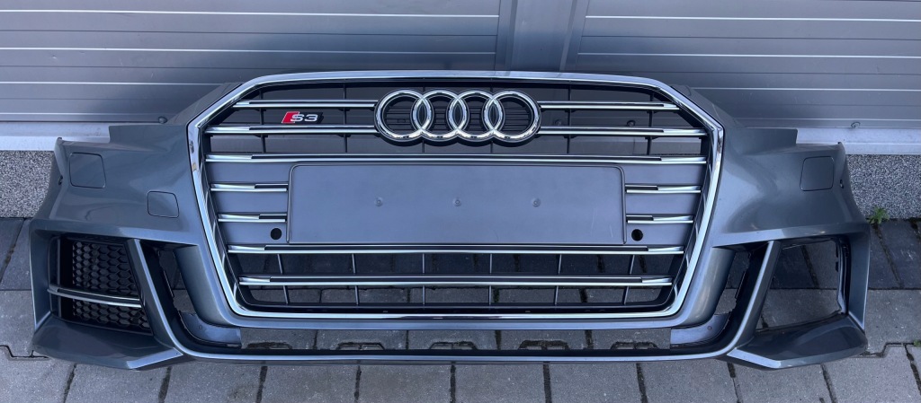 фото №1, Бампер передний решётка радиатора решётка audi s3 8v5 lift sedan s-line s3 омыватель 4xpdc