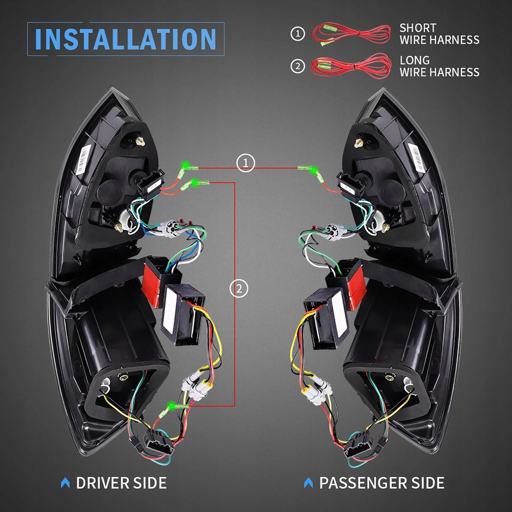 фото №11, Лампы задняя ne kpl vland led диоды динамические тюнинг vw jetta vi 5c 6 2010-14