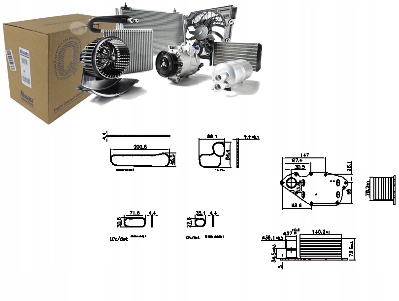 фото №1, Nissens 91303 радиатор масла, масло двигательный
