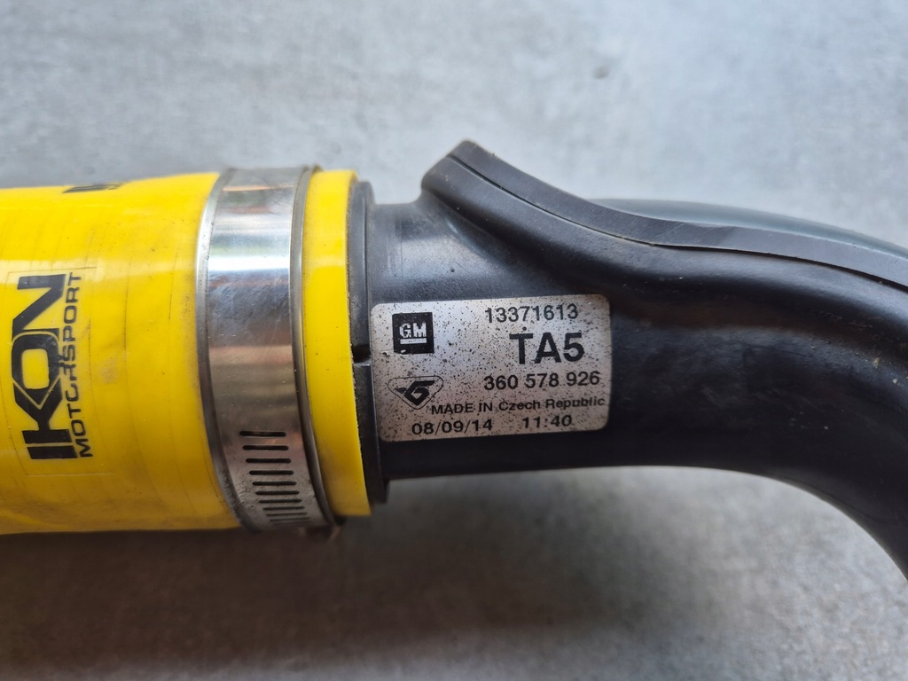 фото №7, Труба интеркулер x2 фильтр воздуха воздухозаборник opel astra j opc