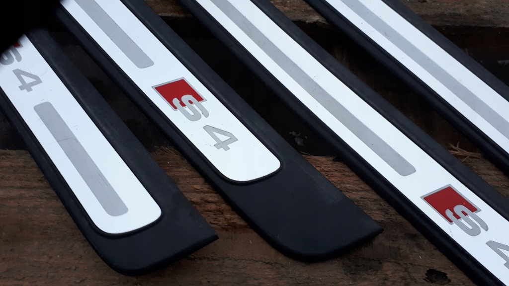 фото №3, S4 b8 lift a4 накладки накладки пороговые sline