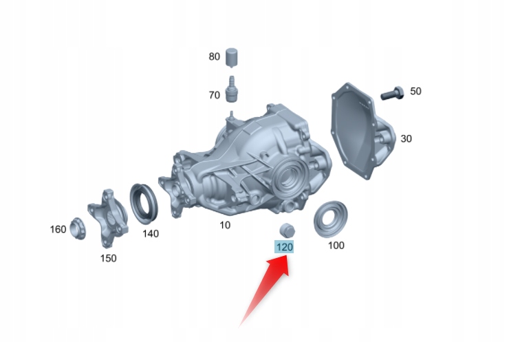 фото №1, Болт замикаючий задній міст mercedes w211