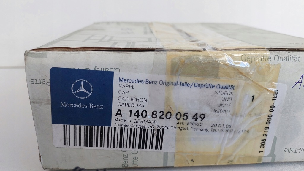 фото №3, Mercedes r129 w140 w202 w203 w215 r230 заглушка корпус лампа перед оригинал