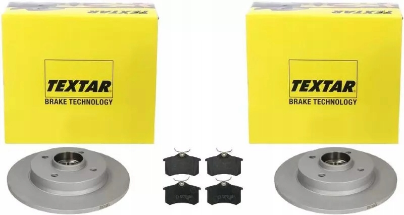 фото №1, Textar тормозные диски+ тормозные колодки задняя citroen c4 cactus peugeot 208 2008 244mm