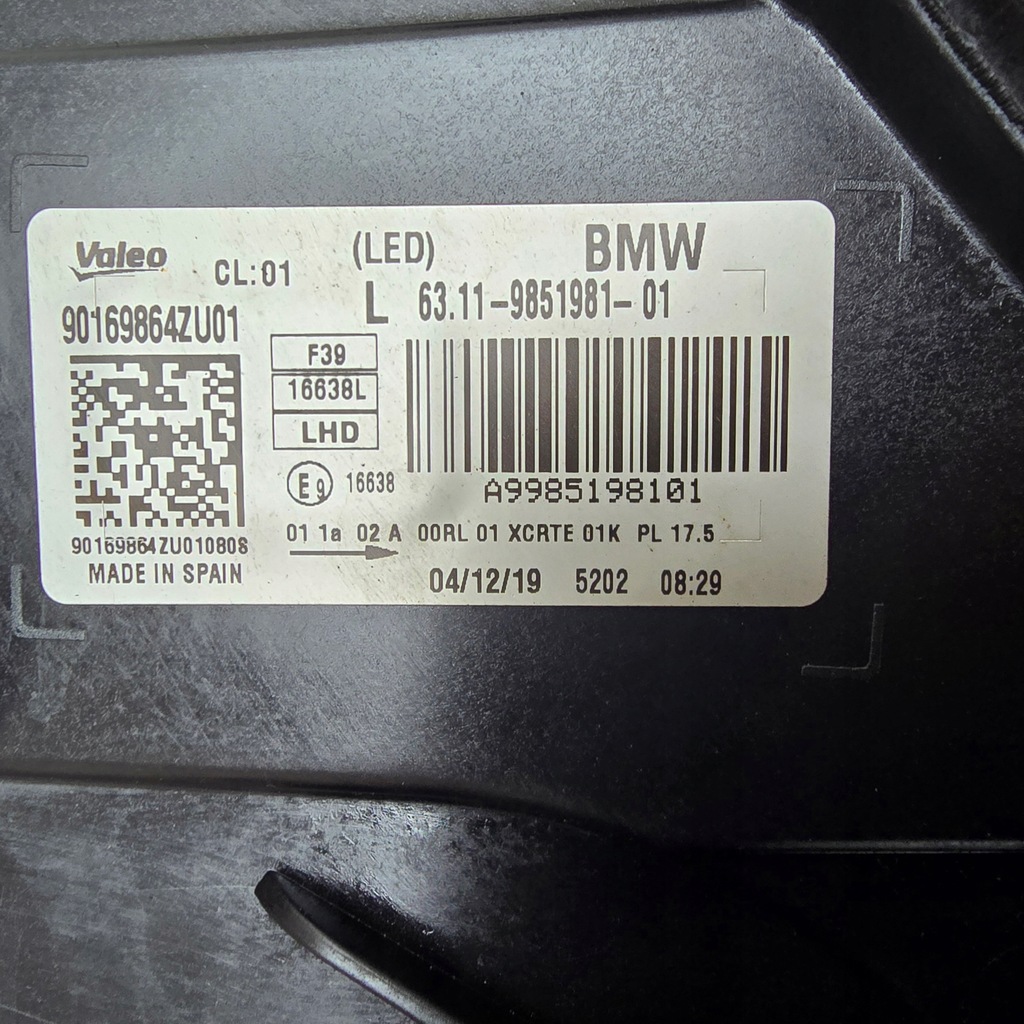 фото №9, Bmw x2 f39 лампа левая перед full led