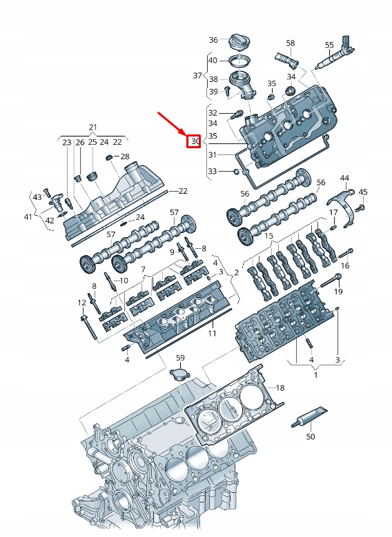 фото №10, Audi q8 4mn left цилиндр head cover 059103469de