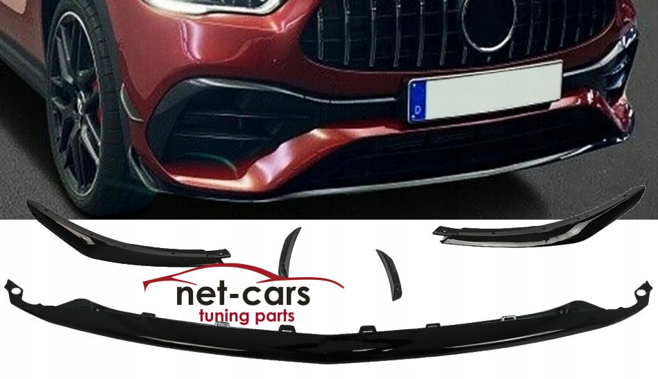 фото №1, Накладка сплиттер aero mercedes gla h247 a45 amg b