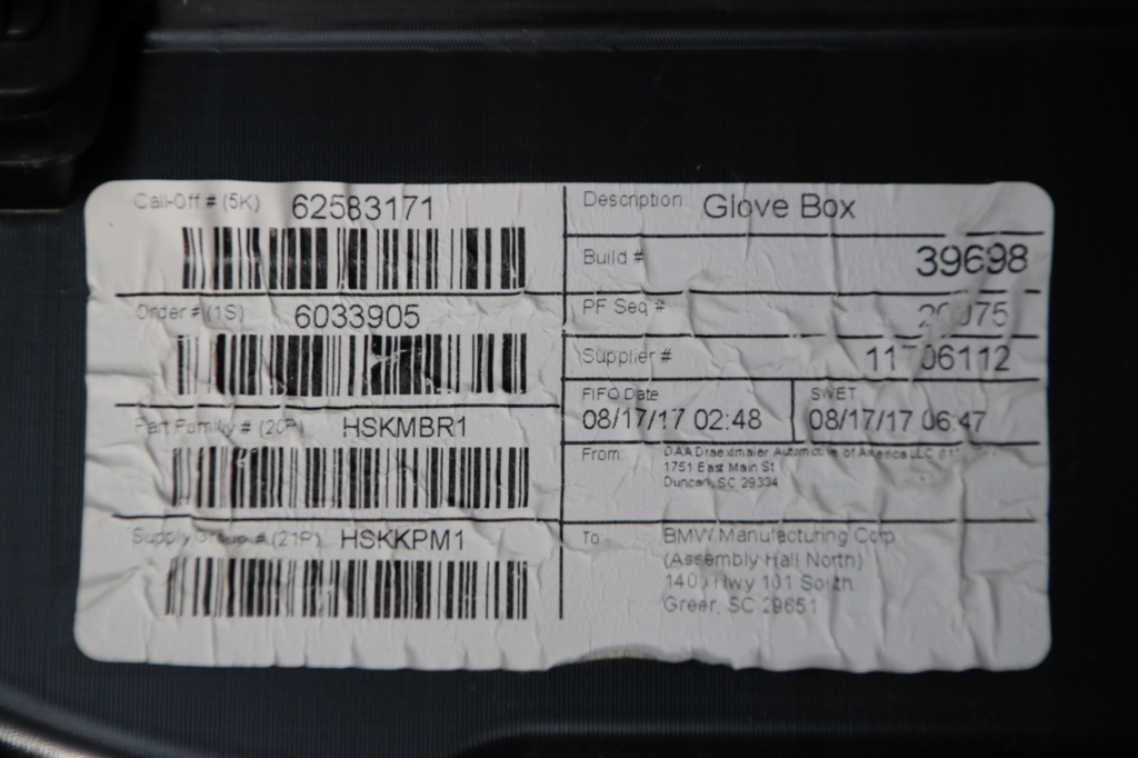 фото №10, Bmw g01 g02 бардачок пасажира панелі europa 9363451