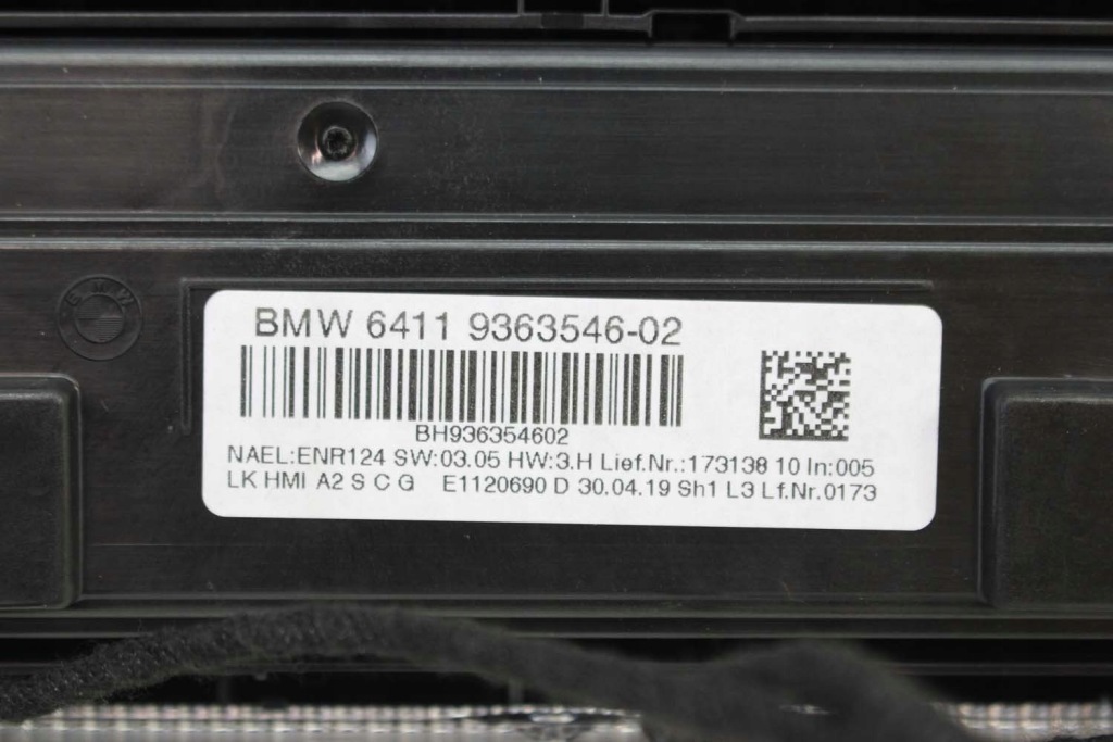 фото №9, Bmw 4 f33 панель кондиціонер 9363546 радіо 6832880 аудіо кондиціонера 64119363546