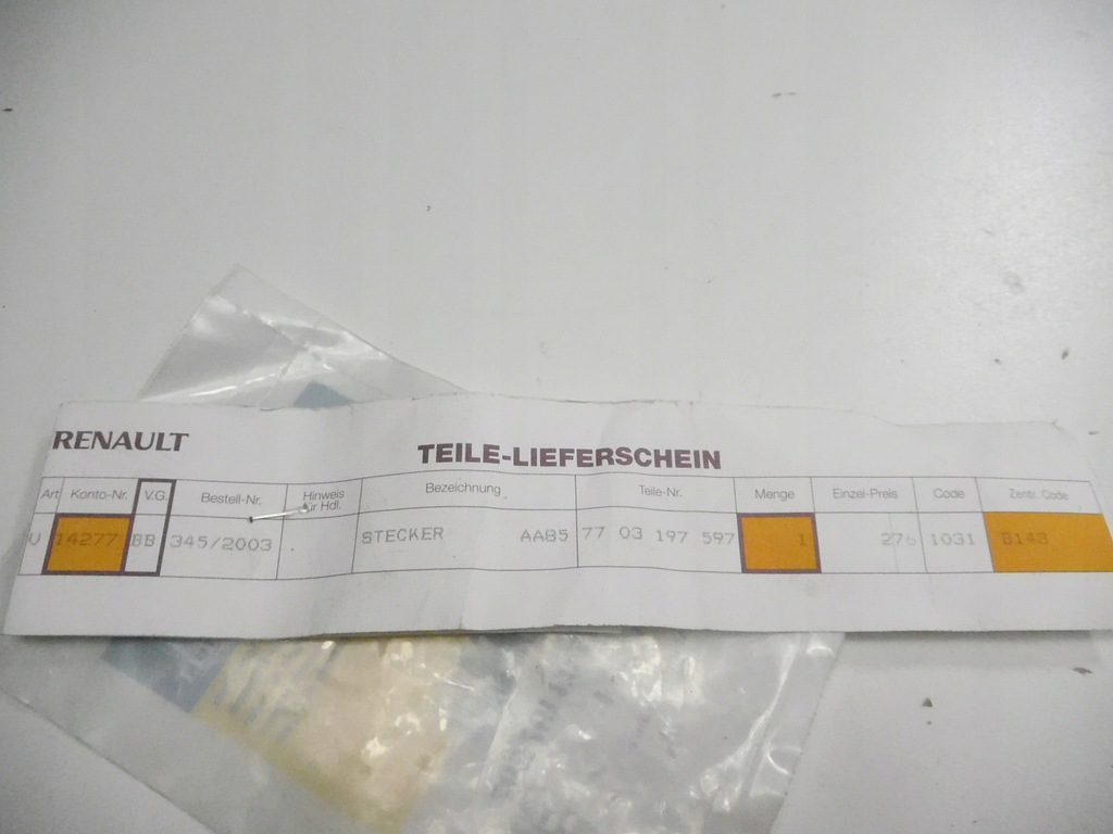 фото №7, Штекер aa85 renault dacia 7703197597