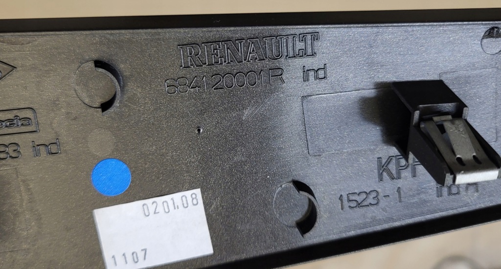 фото №9, Молдинг панели консоли dekor защита renault laguna iii 684120001r оригинальный номер europa