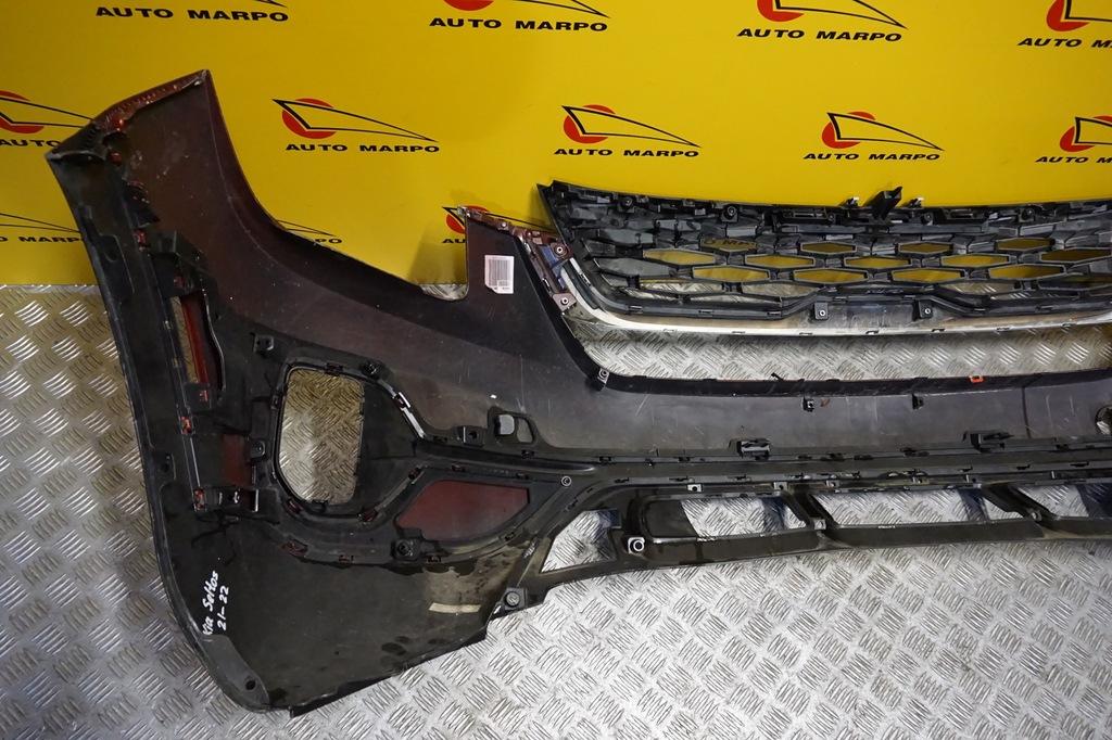 фото №11, Kia seltos 2021 2022 2023 бампер перед передний решётка радиатора usa