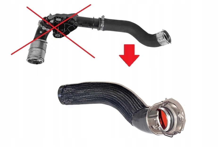 фото №1, Труба turbo интеркулер renault master 2.3 dci 19- усиленный