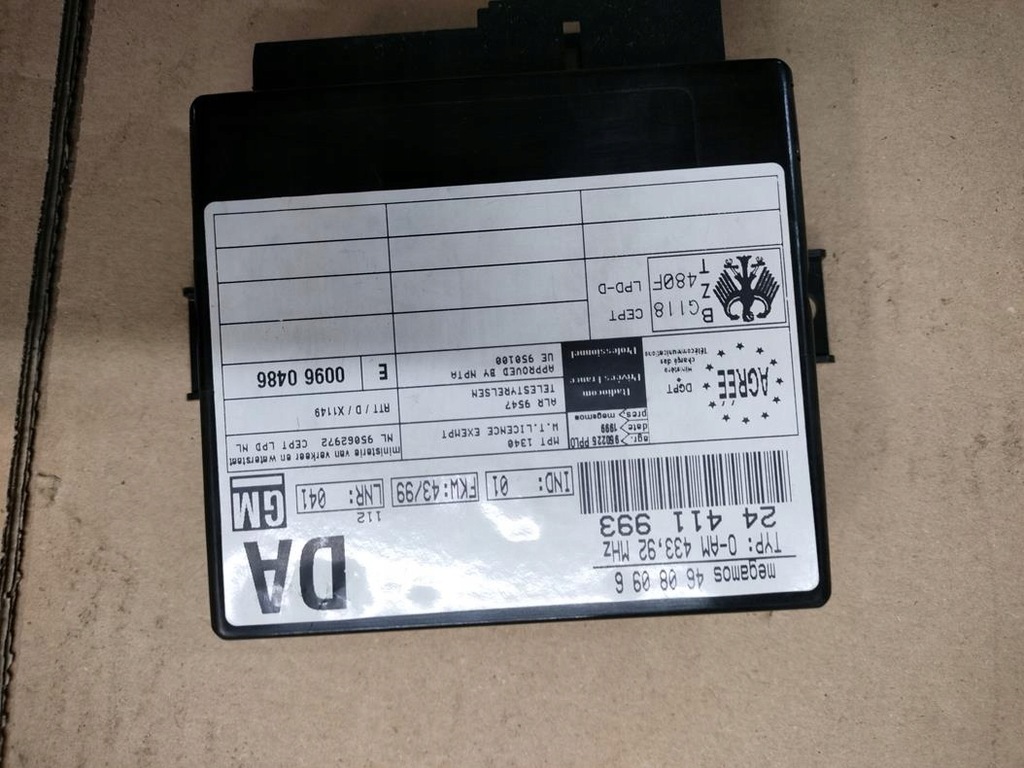 фото №1, Модуль двері da opel оригінал opel новий