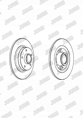 фото №3, Тормозные диски тормозные колодки задняя jurid renault grand scénic iii