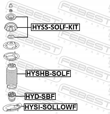 фото №3, Защита амортизатора перед hyshb-solf febest