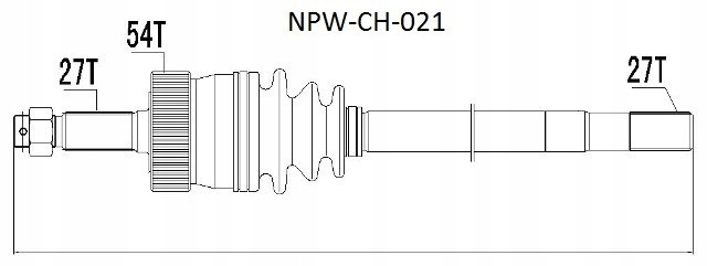 Купить Nty npw-ch-021 wał приводной