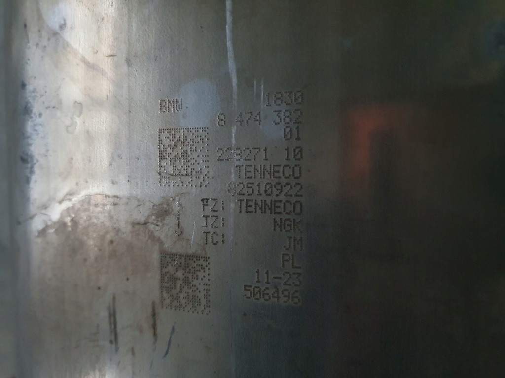 фото №12, Гаситель выхлоп катализатор 2.0d m-pakiet bmw 1 f40 8474382 8587909