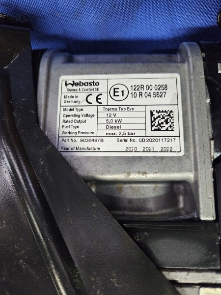 фото №9, Webasto обогреватель стояночный volvo v60 ii