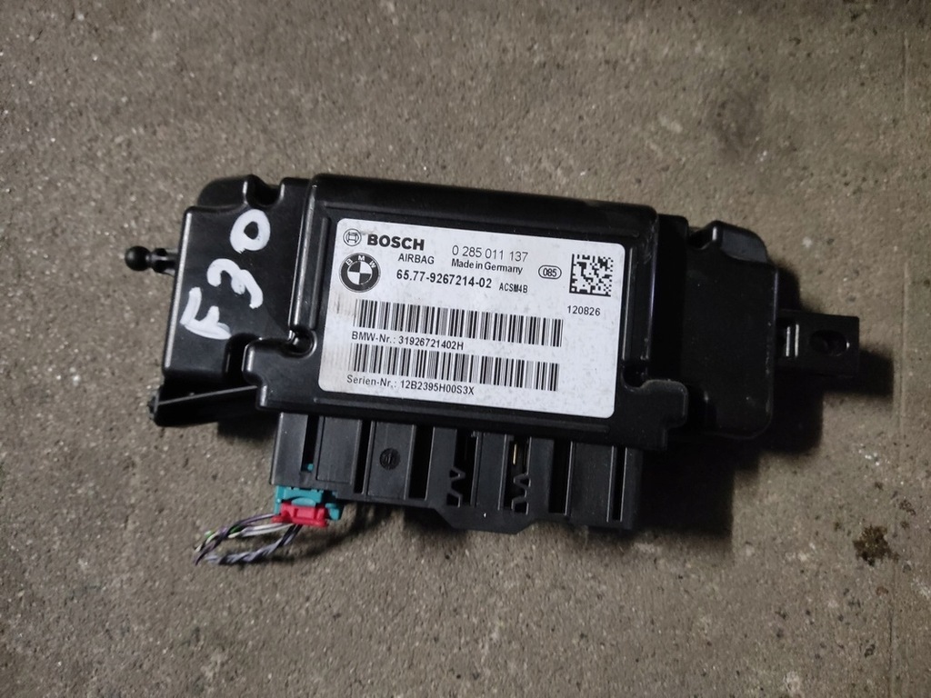 фото №1, Bmw f30 модуль блок управления подушка безопасности 9267214