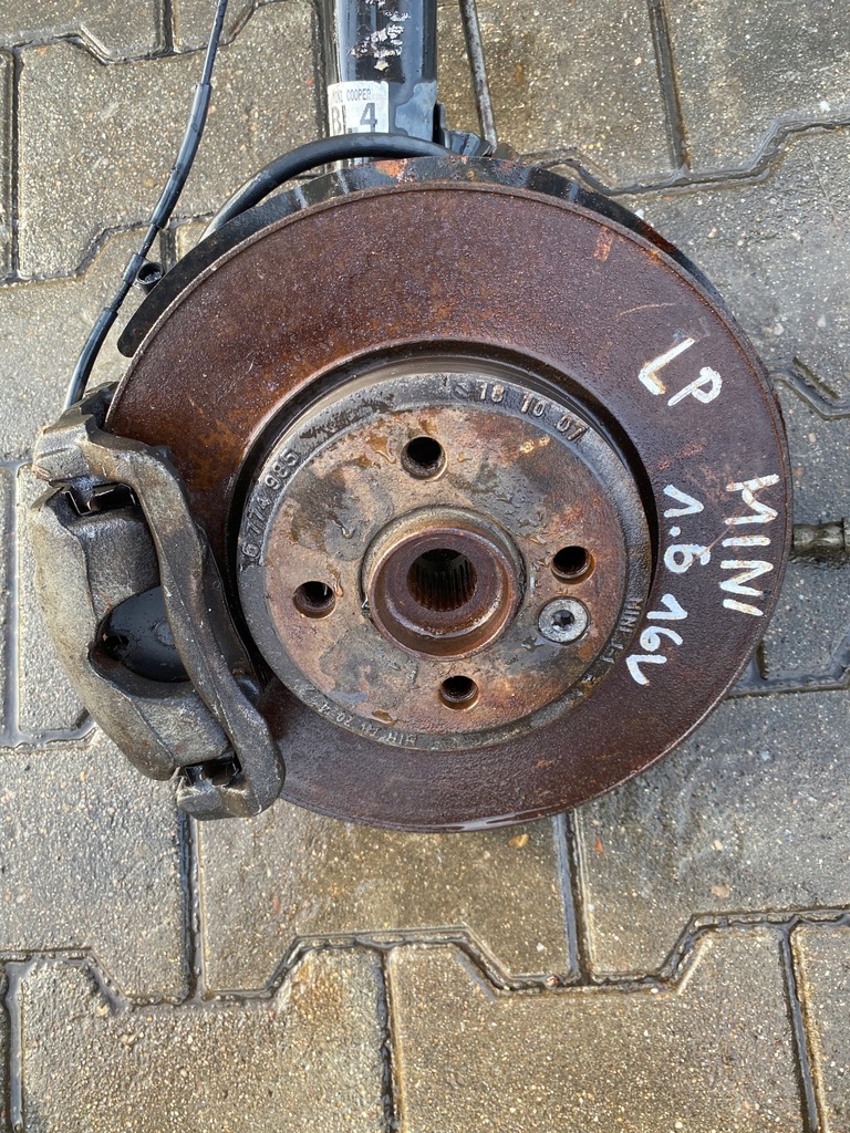 фото №4, Mini cooper r56 1.6 16v поворотный кулак амортизатор левая