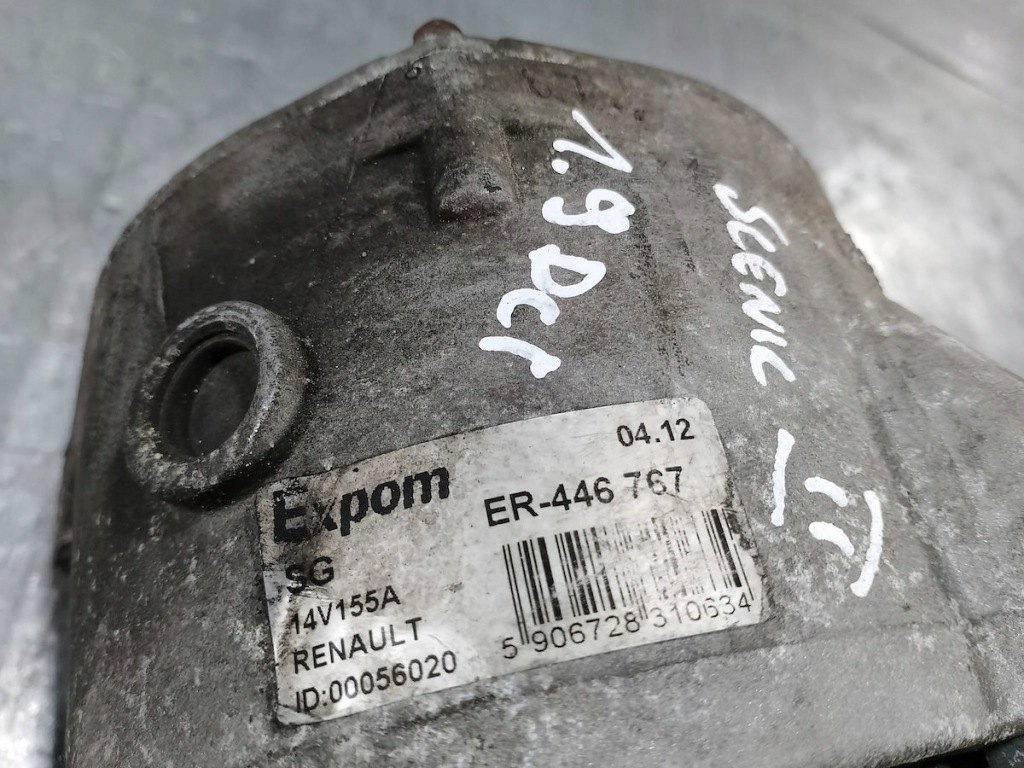 фото №3, Генератор водяний renault scenic ii 03-09 2549098a 1.9 dci