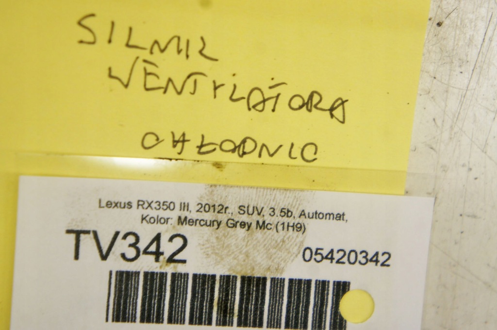 Tv342 lexus rx iii 3.5i моторчик вентилятора радиатора 16363-31250 Недорого