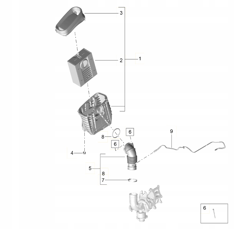 фото №1, Патрубок всасывающий porsche macan 2.0 r4 95b129531b