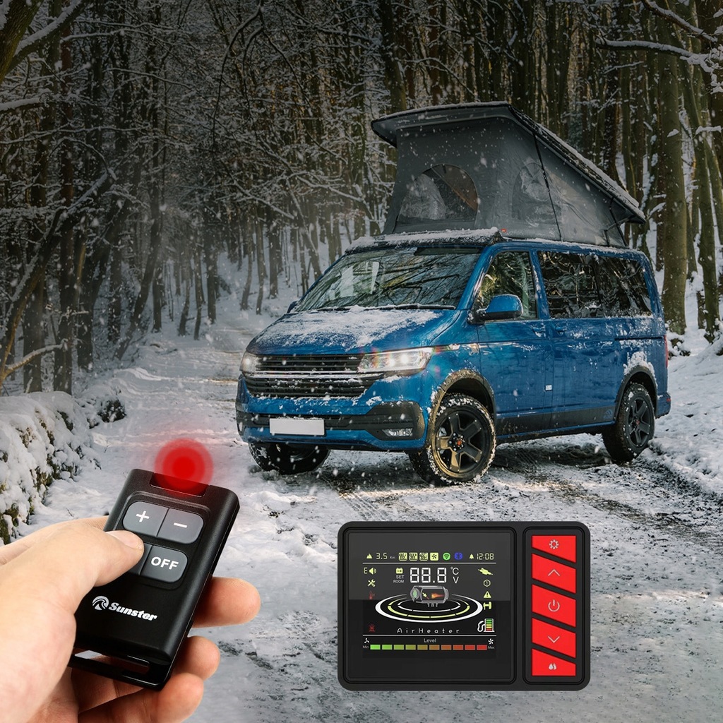 фото №8, Обігрівач стояночний обігрівач масляна 2kw webasto 12/24v bluetooth lcd