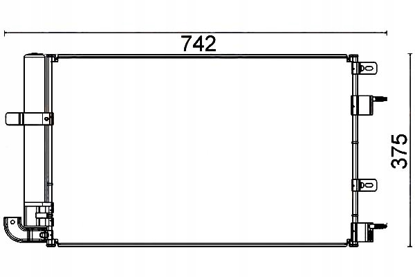 фото №2, Hella конденсатор радиатор кондиционера [hella]