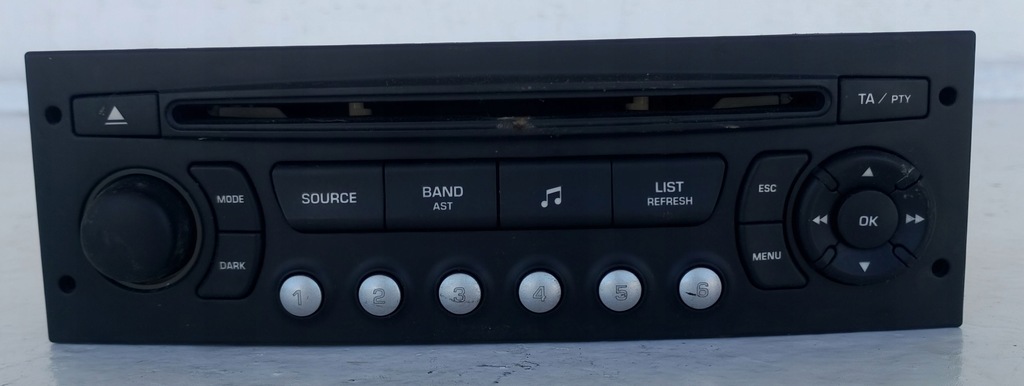 фото №10, Радіо cd mp3 citroen c5 iii x7 9666968077