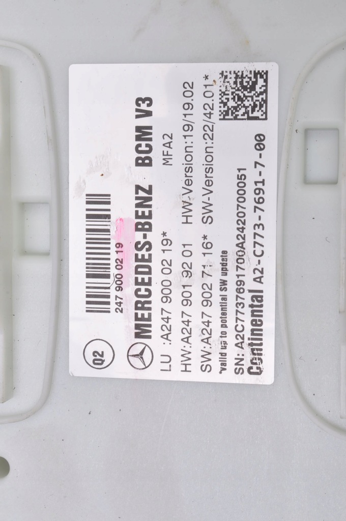 фото №9, Mercedes eqb x243 модуль комфорта a2479019201 2479027116 2479000219