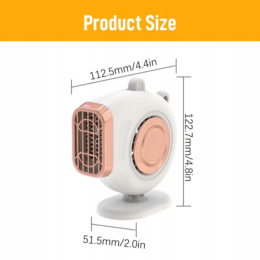 фото №9, Odmrażacz автомобильный отопитель чёрный 12v