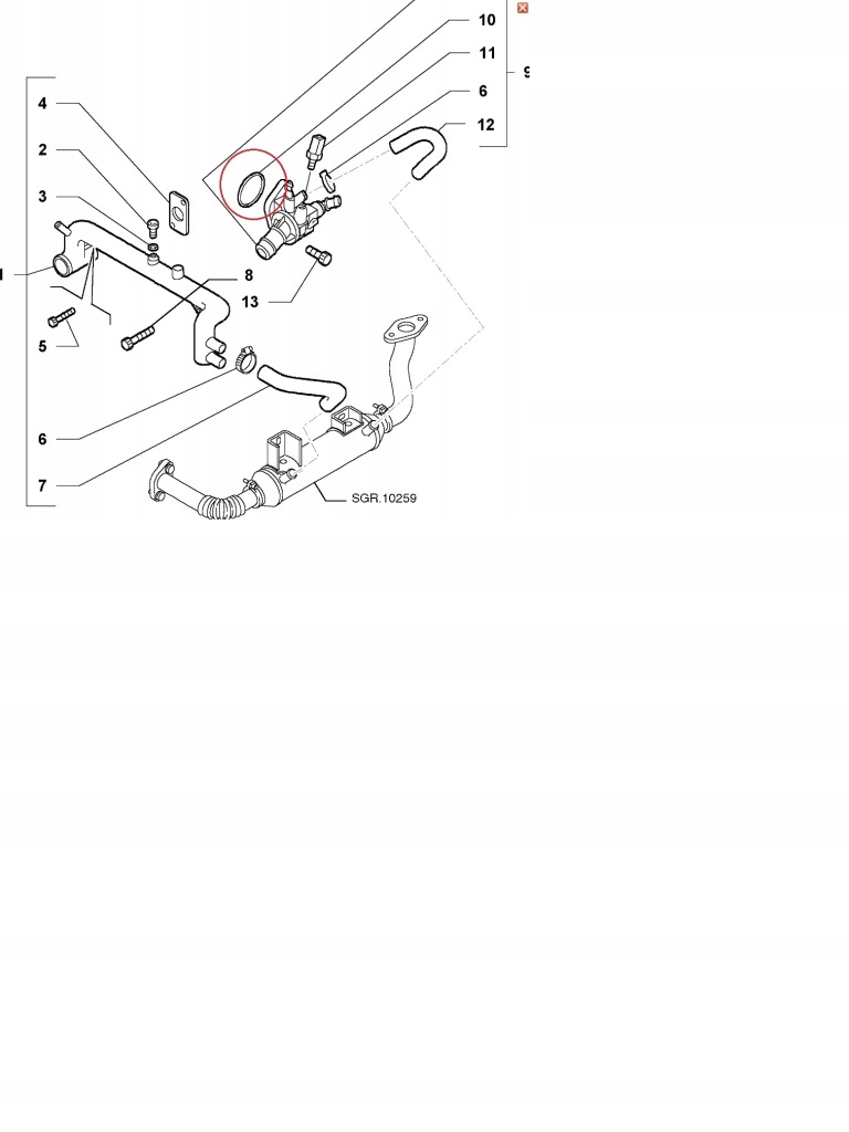 Alfa romeo fiat lancia уплотнительное кольцо прокладка термостата Доставка