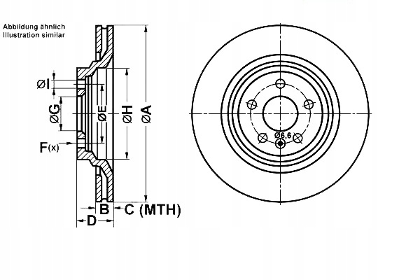 фото №1, Ate 24.0122-0243.1 диск тормозная