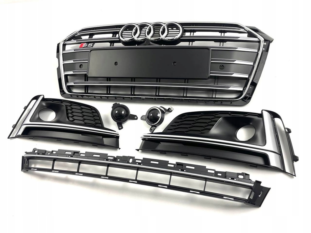 фото №13, Audi a5 s5 решётка радиатора решётка радиатора накладка 8w6853651 8w6807349a