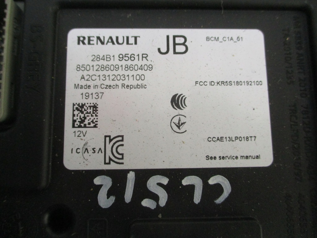 фото №6, Renault clio v бортовий комп'ютер набір стартовий 1.5 dci