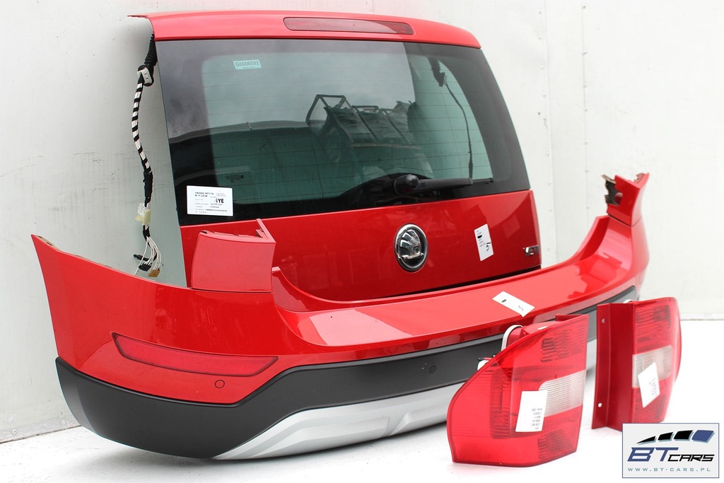 фото №5, Skoda yeti задняя крышка багажника бампер lf3k задний + крышка багажника багажника + лампы лампа kol