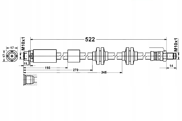 фото №11, Шланг гальмівний bmw 1 kabriolet 120 d e88