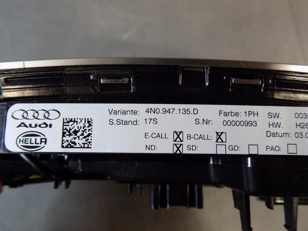 фото №5, Audi a8 4n лампа стельовий кабіни 4n0947135d