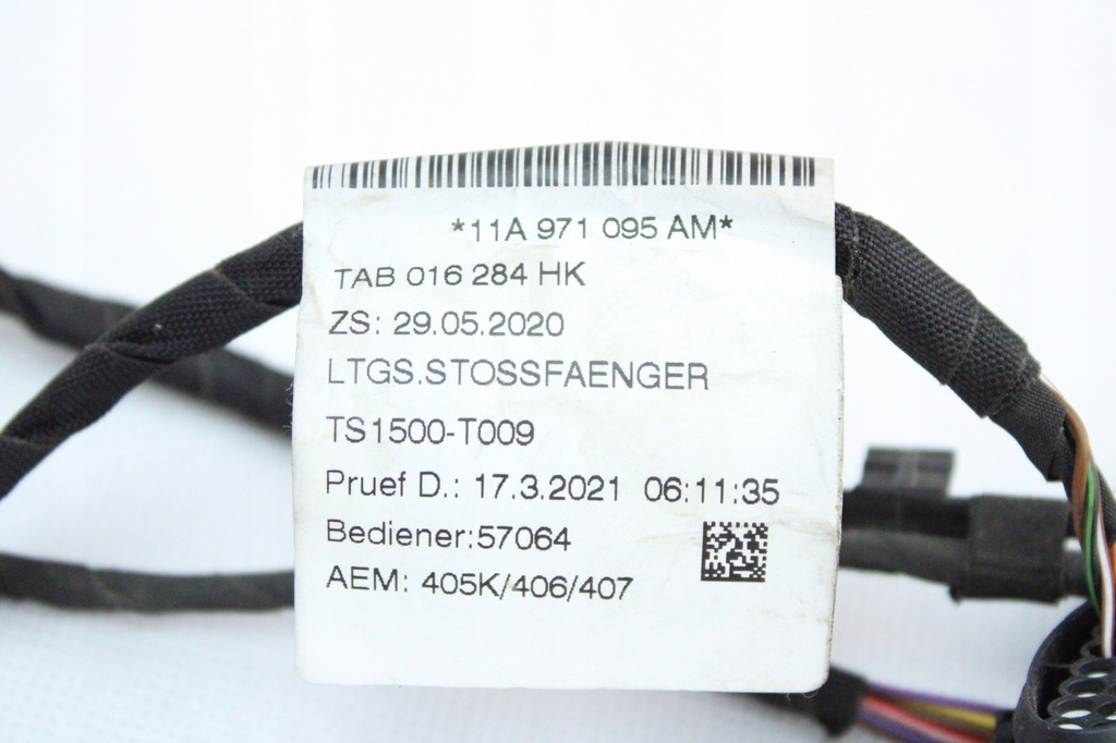 фото №8, Джгут електропроводка датчиків паркування pdc vw id.4 11a971095am