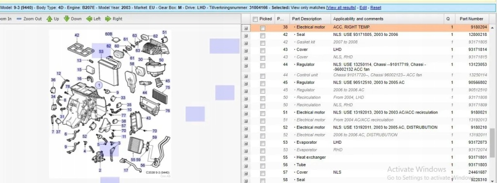 Моторчик клапана потоку повітря saab 9-3 ys3f 9180204 13706268 2.0l Зі Шроту