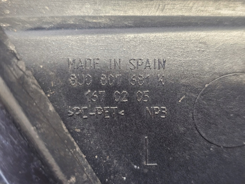 фото №14, Решётка бампера правая audi q3 8u s-line lift 8u0807681k 2011-2018 оригинал