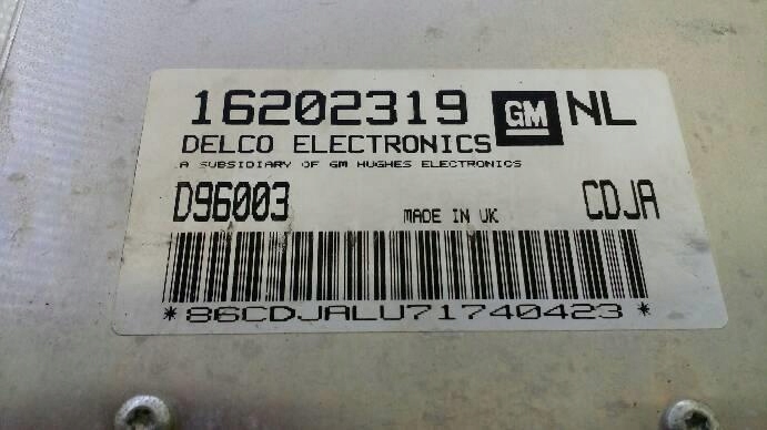 фото №9, Блок керування двигуна opel vectra b 1,6 b 16v 16202319