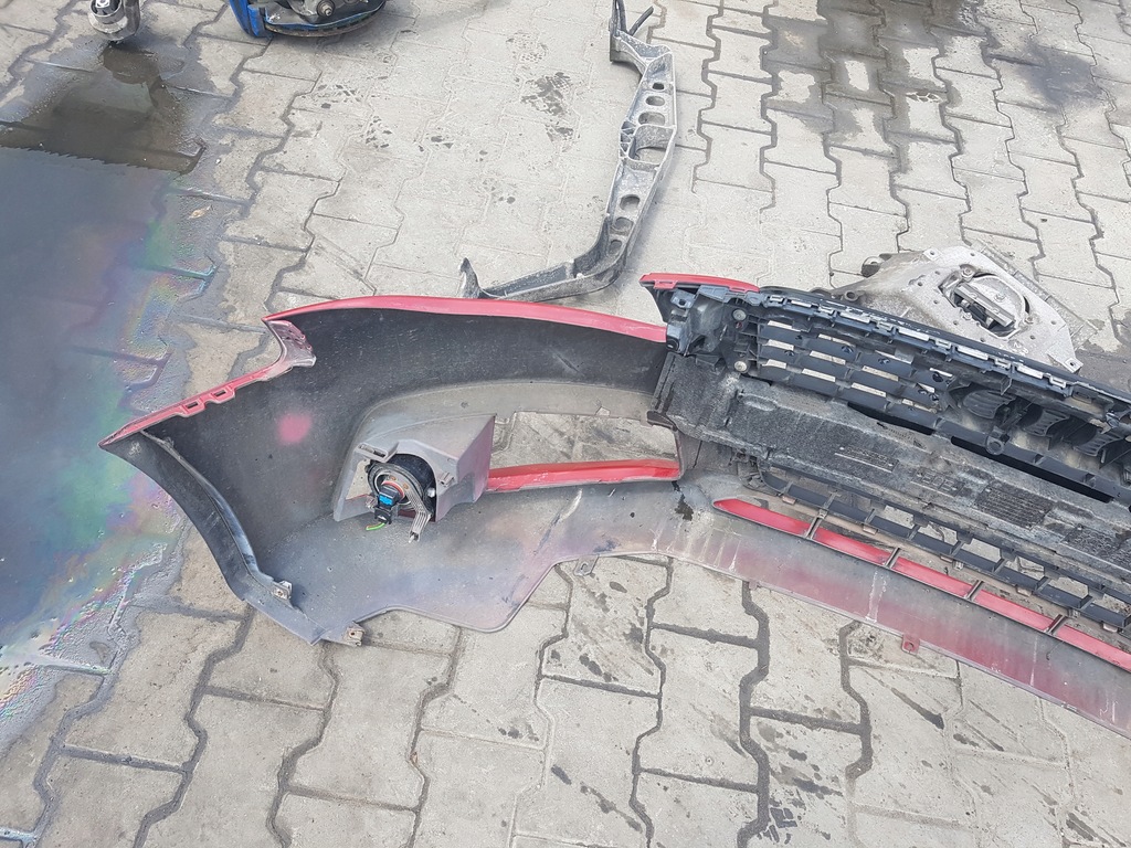 фото №10, Audi a4 b8 08-11r бампер перед передній решітка радіатора