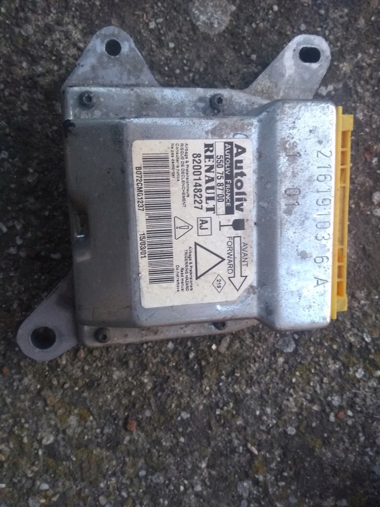 фото №1, Laguna 2 датчик, модуль подушка безопасности 8200148227